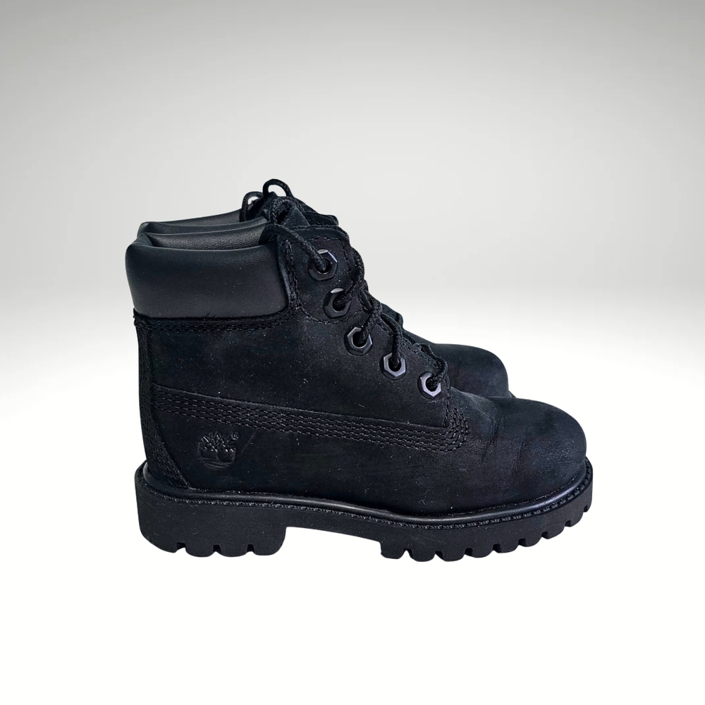 Timberland Boots Toddler Size 8 Black Winter Fall Spring All Seasons Kids